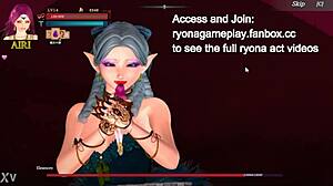 エアリがギルティヘル2で巨大女性に舐められる