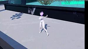 Mmd R18 Marine Deep Blue - Hana Strips in Bikini Dance