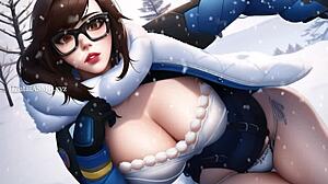 Pleasant Mei Compilation with Big Tits in Overwatch Action!
