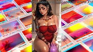 丰满动漫美女在AI写真中支配