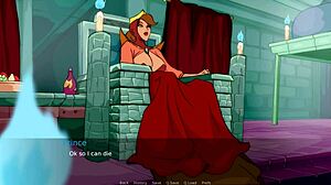 Hilda’s big tits bounce during a hot hentai game