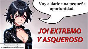 Femdom Joi hentai with extreme oil fetish