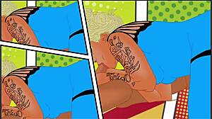 Big booty Rayalla sucking cock in one wild position