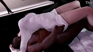 A hot 3D mature woman shows her love for a BBC in a steamy teaser
