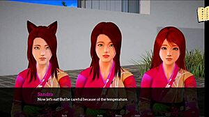 My New Family 302 showcases a redhead in wild anime game scenes