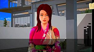 My New Family 302 showcases a redhead in wild anime game scenes