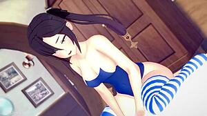 Mona Se Pone Traje De Baño Para Un Hentai Divertido