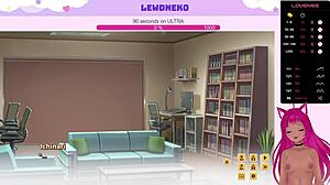 VTuber LewdNeko is playing Love Cubed, a cubes game with a twist