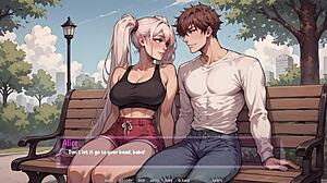 Cartoon Babe Rides Big Black Dildo in Shadows of Ambition Gameplay