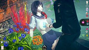 Gadis AI dalam permainan CG 3D pamerkan tetek besar semasa blowjob