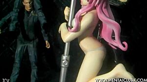 Anime girls sexy anime figure Lala is too hot to escape from