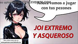 Extreme Hentai Jerk-Off Instructions with Disgusting Femdom Anal Play