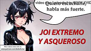 Femdom Joi hentai with extreme oil fetish
