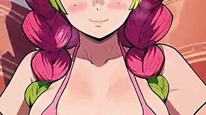 アニメビッチをファック パート2、激しい生の熱気が野蛮なシーンを支配。