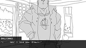 Worst dating sim ever turns into silly gay hunk comedy with yaoi vibes