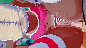 beautiful mulatto girl enjoys sexy intimate moment