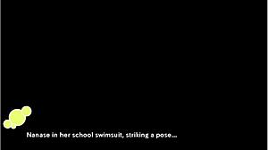 Tenioha Girls Get Pervy! Nanase Route 6 Sideways Humping in Locker Room