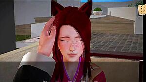 My New Family 302 showcases a redhead in wild anime game scenes