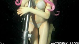 Anime girls sexy anime figure Lala is too hot to escape from