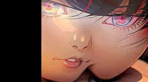 Appetizing girl Mikasa has sex right in the woods