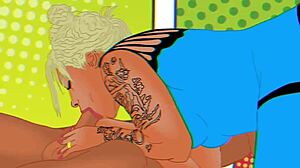 Big booty Rayalla sucking cock in one wild position