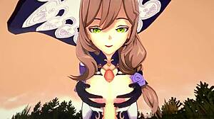 Will Lisa from Genshin Impact Blow Your Mind with Blowjob and Titjob?