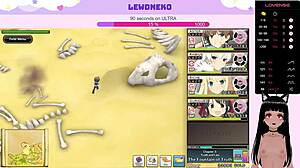 Vtuber Lewdneko Plays Evenicle Part 11 with Cute Elf and Big Tits Moaning