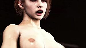 Jill Valentine and Claire Redfield's lesbian sex