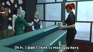 Cara Ousado Trai Namorada Grávida com Amiga Puta em Anal Bruto e Garganta Profunda Hentai Sims SFM