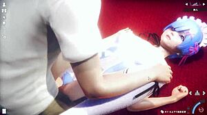 Rem in Wild Hentai Sex with Massive Release