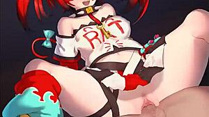 Hakos Baelz Rides Cock with Fierce Intensity