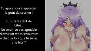 French camgirl Fucked by Hentai JOI