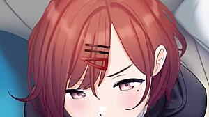 Anime Secretary Sucks for Quick Office Blowjob Thrill