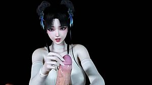 Asian slut with huge boobs gets fucked hard in 3D