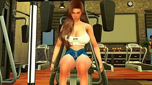 Training in the gym and then having sex