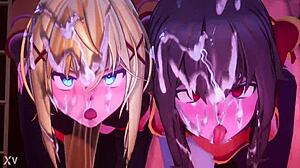 Two guys fucked a girl in her hole, a real hardcore double team