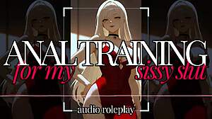 F4A offers erotic audio anal training for a sissy slut, guided by a gentle mistress in roleplay