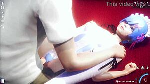 Rem in Wild Hentai Sex with Massive Release