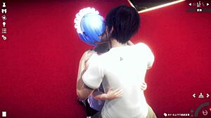 Rem in Wild Hentai Sex with Massive Release