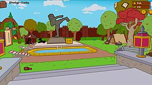 Damn, Simpsons Burns Mansion Naked Swimming and Cowgirl POV!