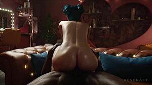 Cyberpunk Cyberfuck Animation in Rule 34