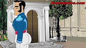 Hot bull fucking beautiful sluts in an animated cartoon