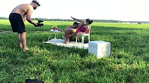 Yo, backstage banging with a hot blonde in wild action!