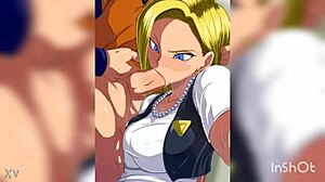 The hottest Android 18 blowjob scene you’ve ever seen