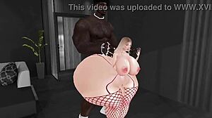 man, this brazilian puta slams hard with bbc in imvu 02!