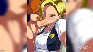 The hottest Android 18 blowjob scene you’ve ever seen