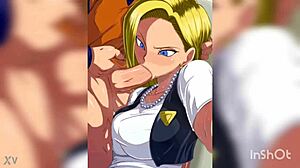 The hottest Android 18 blowjob scene you’ve ever seen