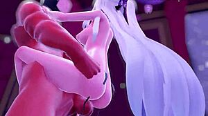 Wild Group Action with 3D Cartoon Anime Characters