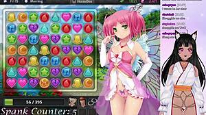 hey everyone, joining vtuber lewdneko for huniepop and chill in part 1