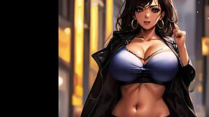 Big Tits Uniform Babe Gives Jerk Off Instructions in Spanish